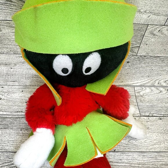 13" Looney Tunes Marvin The Martian Plush 2011 Six Flags Retro - Picture 4 of 9
